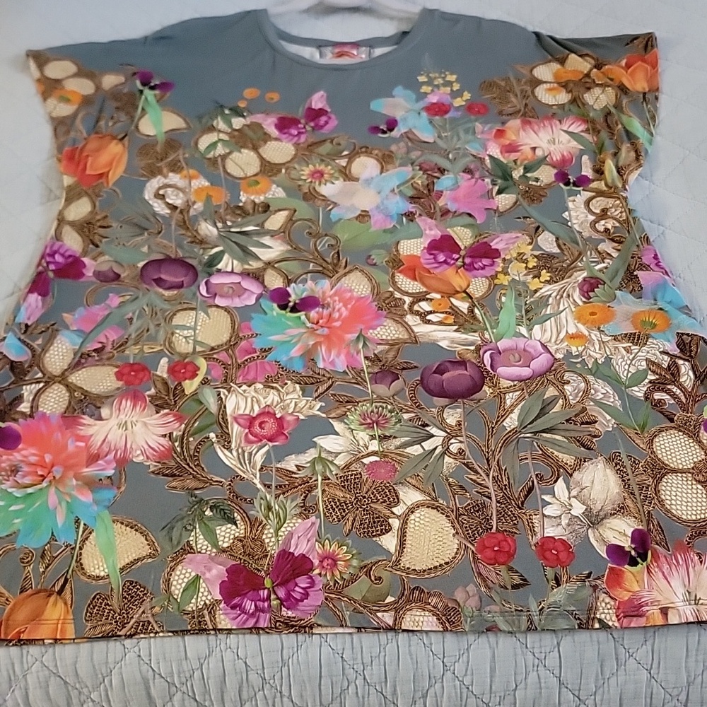 EUC Johnny Was Sz Xl Janie Nurto Tunic Top